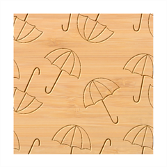 Rain Umbrella Pattern Water Bamboo Coaster Set from UrbanLoad.com Coaster 2