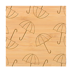 Rain Umbrella Pattern Water Bamboo Coaster Set from UrbanLoad.com Coaster 3