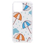 Rain Umbrella Pattern Water iPhone 13 mini TPU UV Print Case