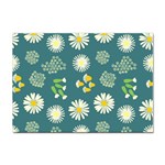 Drawing Flowers Meadow White Sticker A4 (10 pack)