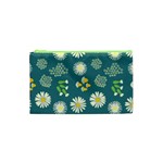 Drawing Flowers Meadow White Cosmetic Bag (XS)