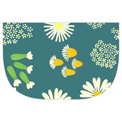 Drawing Flowers Meadow White Make Up Case (Large) from UrbanLoad.com Side Left