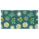 Drawing Flowers Meadow White Banner and Sign 6  x 3 