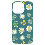 Drawing Flowers Meadow White iPhone 14 Pro Max Black UV Print Case