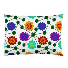 Bloom Plant Flowering Pattern Pillow Case (Two Sides) from UrbanLoad.com Back