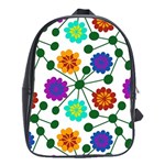 Bloom Plant Flowering Pattern School Bag (XL)