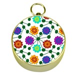 Bloom Plant Flowering Pattern Gold Compasses