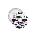Fish Abstract Colorful 1.75  Buttons