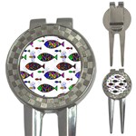 Fish Abstract Colorful 3-in-1 Golf Divots