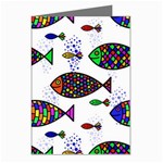 Fish Abstract Colorful Greeting Cards (Pkg of 8)