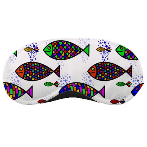 Fish Abstract Colorful Sleep Mask from UrbanLoad.com Front