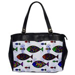 Fish Abstract Colorful Oversize Office Handbag