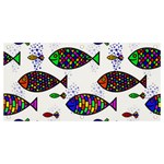 Fish Abstract Colorful Banner and Sign 4  x 2 
