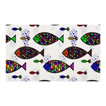 Fish Abstract Colorful Banner and Sign 5  x 3 