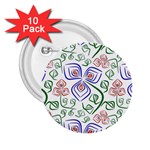 Bloom Nature Plant Pattern 2.25  Buttons (10 pack) 