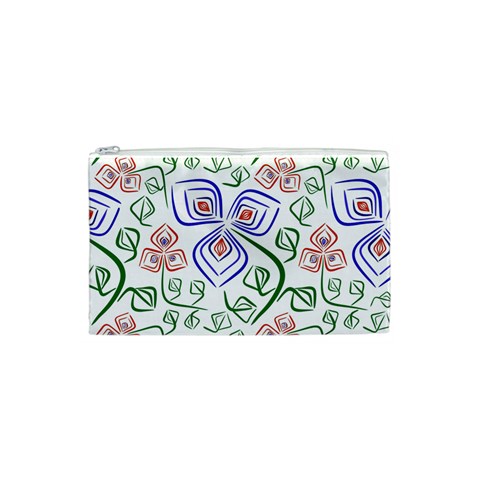 Bloom Nature Plant Pattern Cosmetic Bag (Small) from UrbanLoad.com Front