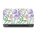 Bloom Nature Plant Pattern Memory Card Reader with CF
