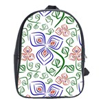 Bloom Nature Plant Pattern School Bag (XL)