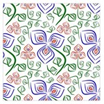 Bloom Nature Plant Pattern Square Satin Scarf (36  x 36 )