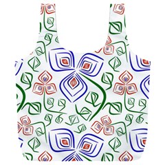 Bloom Nature Plant Pattern Full Print Recycle Bag (XXL) from UrbanLoad.com Front
