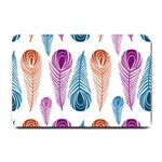Pen Peacock Colors Colored Pattern Small Doormat
