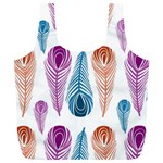 Pen Peacock Colors Colored Pattern Full Print Recycle Bag (XL)