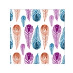 Pen Peacock Colors Colored Pattern Square Satin Scarf (30  x 30 )