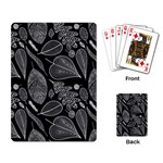 Leaves Flora Black White Nature Playing Cards Single Design (Rectangle)