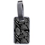 Leaves Flora Black White Nature Luggage Tag (two sides)