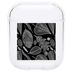 Leaves Flora Black White Nature Hard PC AirPods 1/2 Case