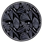 Leaves Flora Black White Nature Wireless Fast Charger(Black)