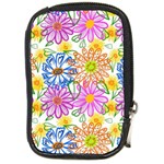 Bloom Flora Pattern Printing Compact Camera Leather Case