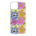 Bloom Flora Pattern Printing iPhone 14 TPU UV Print Case