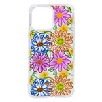 Bloom Flora Pattern Printing iPhone 14 Pro Max TPU UV Print Case