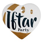 Iftar-party-t-w-01 Ornament (Heart)