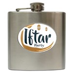 Iftar-party-t-w-01 Hip Flask (6 oz)