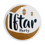 Iftar-party-t-w-01 Round Ornament (Two Sides)