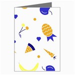 Pattern-fruit-apples-green Greeting Card