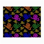Pattern-repetition-snail-blue Small Glasses Cloth