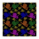 Pattern-repetition-snail-blue Medium Glasses Cloth (2 Sides)