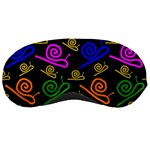 Pattern-repetition-snail-blue Sleep Mask