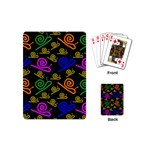 Pattern-repetition-snail-blue Playing Cards Single Design (Mini)