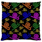 Pattern-repetition-snail-blue Large Cushion Case (One Side)