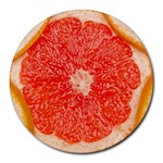 Grapefruit-fruit-background-food Round Mousepad