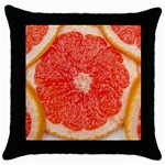 Grapefruit-fruit-background-food Throw Pillow Case (Black)