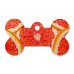Grapefruit-fruit-background-food Dog Tag Bone (One Side)