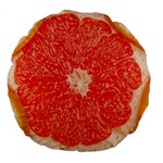 Grapefruit-fruit-background-food Large 18  Premium Round Cushions