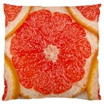 Grapefruit-fruit-background-food Large Premium Plush Fleece Cushion Case (One Side)