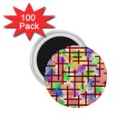 Pattern-repetition-bars-colors 1.75  Magnets (100 pack) 
