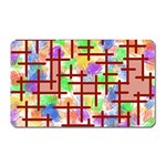 Pattern-repetition-bars-colors Magnet (Rectangular)